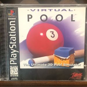 *GENTLY USED* Working Condition PlayStation One Virtual Pool Game KA Rating